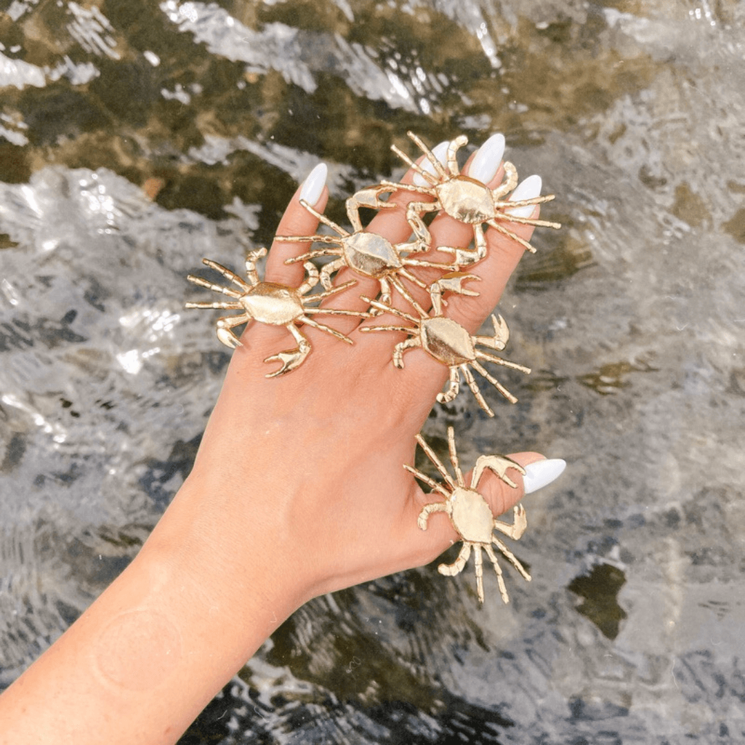 Crab ring gold