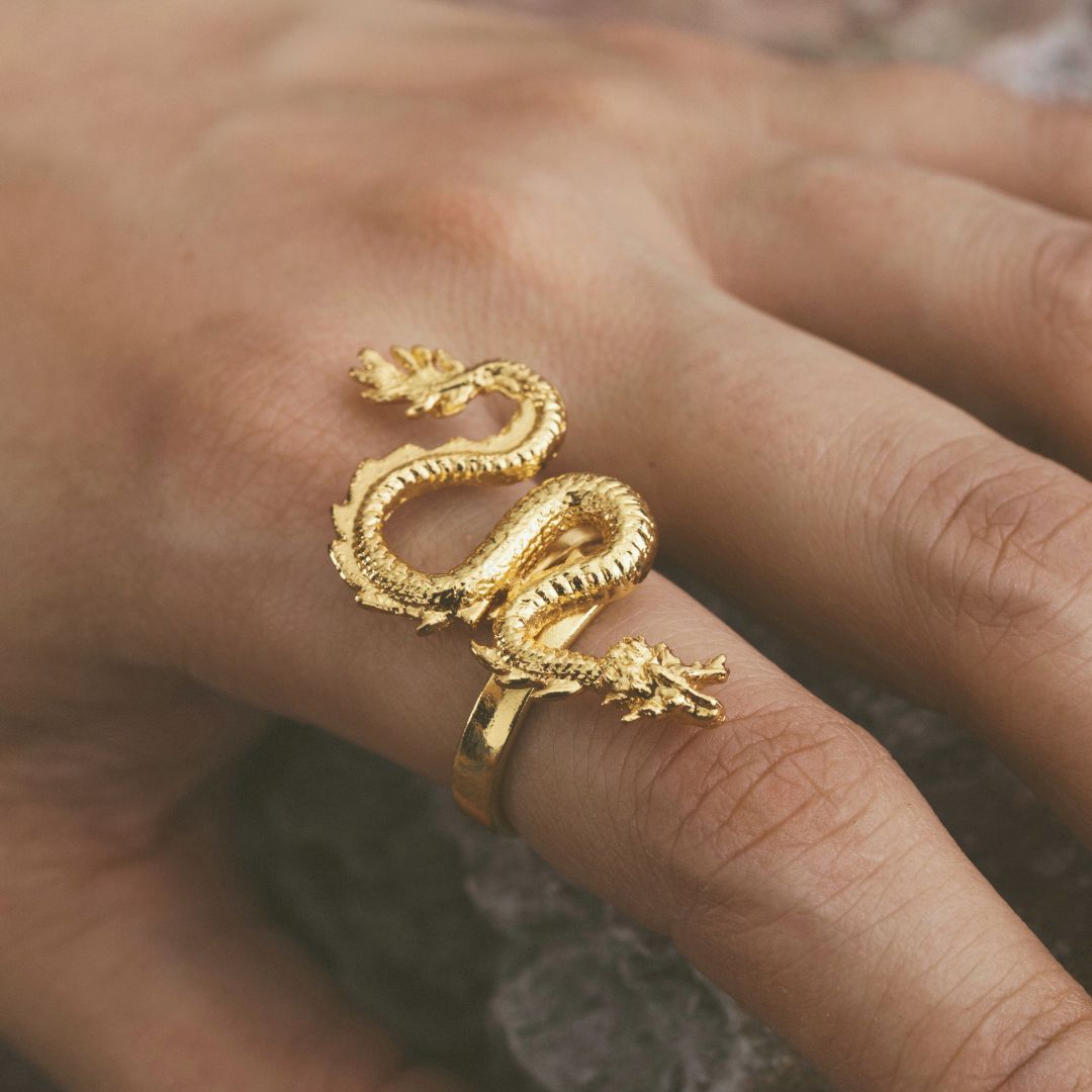 Dragon ring Gold